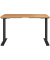 Sitz-Steh-Schreibtisch JET, elektrisch höhenverstellbar, 72-120cm (H), 120x80cm (BxT), rechteckig, navarra-eiche / schwarz
