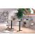 Sitz-Steh-Schreibtisch JET, elektrisch höhenverstellbar, 72-120cm (H), 120x80cm (BxT), rechteckig, navarra-eiche / schwarz