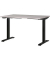 Sitz-Steh-Schreibtisch JET, elektrisch höhenverstellbar, 72-120cm (H), 120x80cm (BxT), rechteckig, kaschmir / schwarz