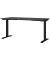 Sitz-Steh-Schreibtisch JET, elektrisch höhenverstellbar, 72-120cm (H), 160x80cm (BxT), rechteckig, graphit / schwarz