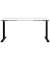 Sitz-Steh-Schreibtisch JET, elektrisch höhenverstellbar, 72-120cm (H), 160x80cm (BxT), rechteckig, weiß / schwarz