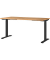 Sitz-Steh-Schreibtisch JET, elektrisch höhenverstellbar, 72-120cm (H), 160x80cm (BxT), rechteckig, navarra-eiche / schwarz