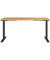 Sitz-Steh-Schreibtisch JET, elektrisch höhenverstellbar, 72-120cm (H), 160x80cm (BxT), rechteckig, navarra-eiche / schwarz