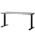 Sitz-Steh-Schreibtisch JET, elektrisch höhenverstellbar, 72-120cm (H), 160x80cm (BxT), rechteckig, kaschmir / schwarz