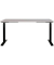 Sitz-Steh-Schreibtisch JET, elektrisch höhenverstellbar, 72-120cm (H), 160x80cm (BxT), rechteckig, kaschmir / schwarz