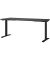 Sitz-Steh-Schreibtisch JET, elektrisch höhenverstellbar, 72-120cm (H), 180x80cm (BxT), rechteckig, graphit / schwarz