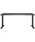 Sitz-Steh-Schreibtisch JET, elektrisch höhenverstellbar, 72-120cm (H), 180x80cm (BxT), rechteckig, graphit / schwarz