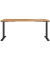 Sitz-Steh-Schreibtisch JET, elektrisch höhenverstellbar, 72-120cm (H), 180x80cm (BxT), rechteckig, navarra-eiche / schwarz