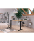 Sitz-Steh-Schreibtisch JET, elektrisch höhenverstellbar, 72-120cm (H), 180x80cm (BxT), rechteckig, navarra-eiche / schwarz