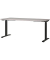 Sitz-Steh-Schreibtisch JET, elektrisch höhenverstellbar, 72-120cm (H), 180x80cm (BxT), rechteckig, kaschmir / schwarz