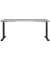 Sitz-Steh-Schreibtisch JET, elektrisch höhenverstellbar, 72-120cm (H), 180x80cm (BxT), rechteckig, kaschmir / schwarz