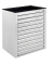 MAMMUT MAXI Schubladenschrank lichtgrau 10 Schubladen 71,0 x 55,0 x 90,0 cm