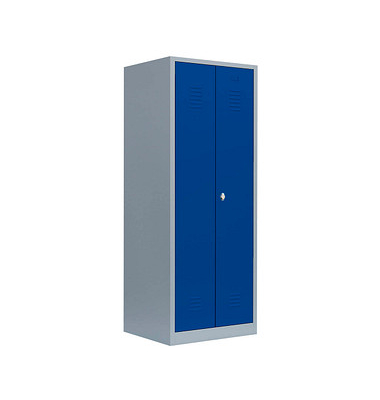Spind enzianblau, lichtgrau 515421, 1 Schließfach 80,0 x 50,0 x 180,0 cm