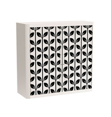 easyOffice Black&White Rollladenschrank 60580 1 Fachboden 110,0 x 41,5 x 104,0 cm