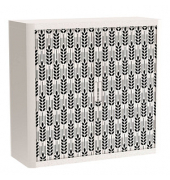 easyOffice Black&White Rollladenschrank 60516 1 Fachboden 110,0 x 41,5 x 104,0 cm
