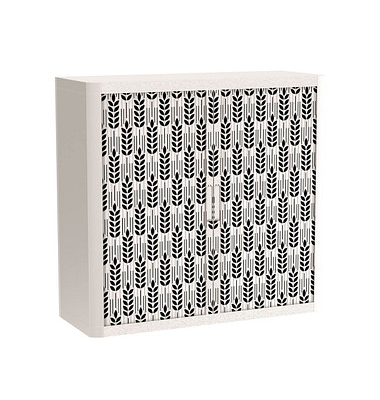 easyOffice Black&White Rollladenschrank 60516 1 Fachboden 110,0 x 41,5 x 104,0 cm