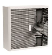 easyOffice Black&White Rollladenschrank 62320 1 Fachboden 110,0 x 41,5 x 104,0 cm