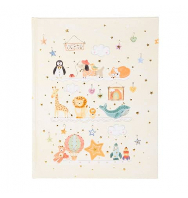 Babytagebuch 11 625, Toy Zoo, 21x28cm (BxH), 44 Seiten