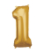 Luftballons Zahl 1 gold
