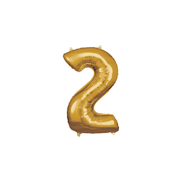 0192937141953 - Luftballons Zahl 2 gold 0192937141953 amscan 0192937141953 - Luftballons Zahl 2 gold 0192937141953 amscan