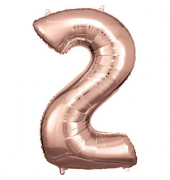 Luftballons Zahl 2