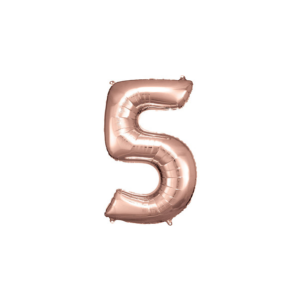 0192937142127 - Luftballons Zahl 5 rosé 0192937142127 amscan 0192937142127 - Luftballons Zahl 5 rosé 0192937142127 amscan