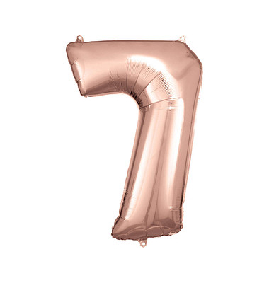 Luftballons Zahl 7 rosé Luftballons Zahl 7 rosé