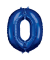 Luftballons Zahl 0 blau