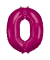 Luftballons Zahl 0 pink