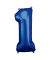 Luftballons Zahl 1 blau
