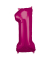 Luftballons Zahl 1 pink