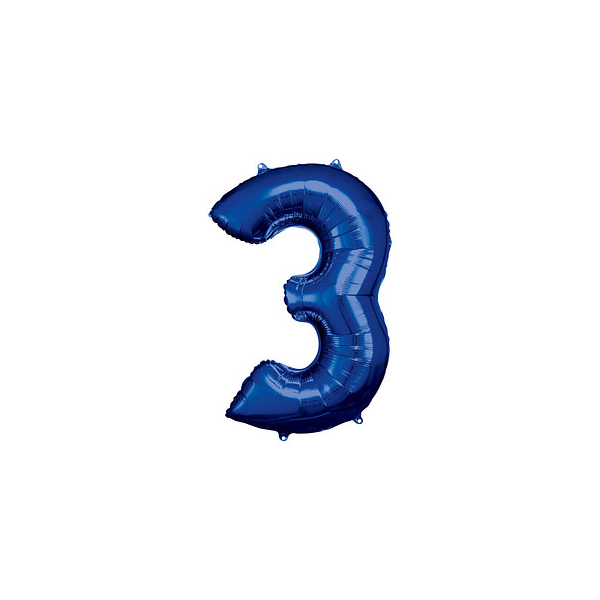 0194099010757 - Luftballons Zahl 3 blau 0194099010757 amscan 0194099010757 - Luftballons Zahl 3 blau 0194099010757 amscan