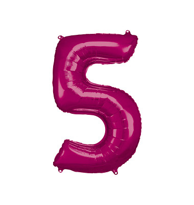 Luftballons Zahl 5 pink Luftballons Zahl 5 pink