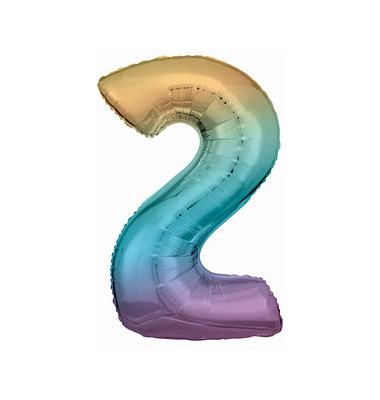 Luftballons Zahl 2 regenbogen Luftballons Zahl 2 regenbogen