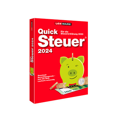 QuickSteuer 2024 (für das Steuerjahr 2023) Software Vollversion  (PKC) 