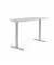 Sitz-Steh-Schreibtisch FLEX MODUL, elektrisch h&ouml;henverstellbar, 60,5-125,5cm (H), 200x80cm (BxT), rechteckig, lichtgrau / alusil
