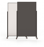 Kombistellwand Design VarioPin, 1181401, 100x180cm, Filz + Metall, Aluminiumrahmen