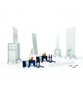 Whiteboard Design Thinking Bundle Medium, 12412392, 178x90cm, lackiert, Aluminiumrahmen