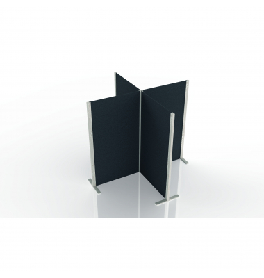magnetoplan Akustik-Wandsystem 1105701 4Wände 4U 1X gr