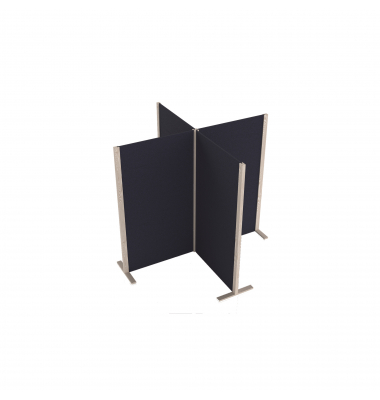 magnetoplan Akustik-Wandsystem 1105703 4Wände 4U 1X bl