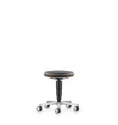 Sitzhocker 9463L-MG01-3279, schwarz, mit Rollen, höhenverstellbar, bis 120kg