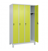 C+P Spind Classic PLUS 4Abteile 1950x1200x500mm l.grc.gn