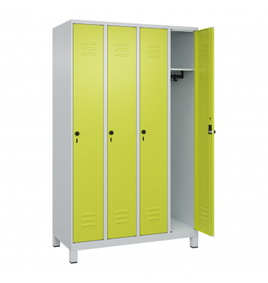 C+P Spind Classic PLUS 4Abteile 1950x1200x500mm l.grc.gn