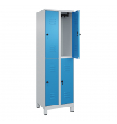 C+P Spind Classic PLUS doppelt 2Abteile 1950x600x500mm l.grl.bl