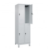 C+P Spind Classic PLUS doppelt 2Abteile 1950x600x500mm l.grl.gr