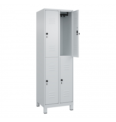 C+P Spind Classic PLUS doppelt 2Abteile 1950x600x500mm l.grl.gr