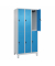 C+P Spind Classic PLUS doppelt 3Abteile 1950x900x500mm l.grl.bl