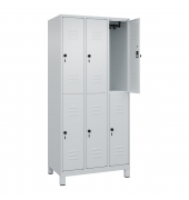 C+P Spind Classic PLUS doppelt 3Abteile 1950x900x500mm l.grl.gr