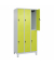 C+P Spind Classic PLUS doppelt 3Abteile 1950x900x500mm l.grc.gn