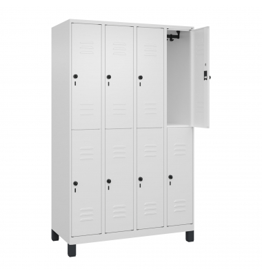 C+P Spind Classic PLUS doppelt 4Abteile 1950x1200x500mm wsws